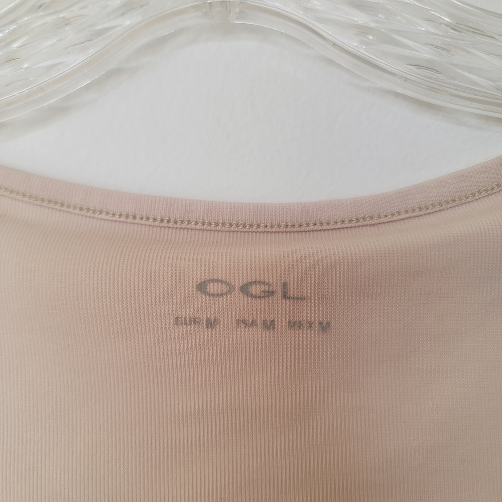 OGL Women's Beige Crop Top Size Medium - Picture 3 of 6